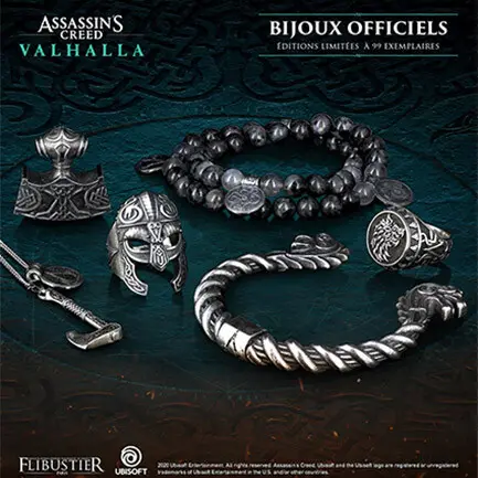   Bijoux officiels Assassins Creed Valhala par Flibustier