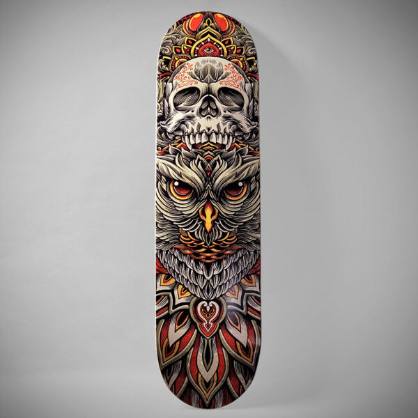 Skateboard déco OWL SKULL