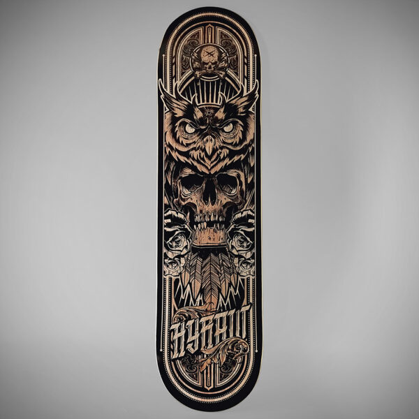 Skateboard déco OWL TATTOO