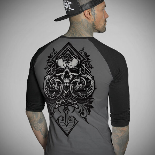 T-shirt raglan 3/4 ACE GREY