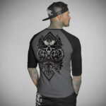 T-shirt raglan 3/4 ACE GREY