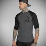 T-shirt raglan 3/4 ACE GREY