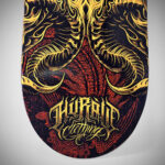 HORNED GODS deco skateboard