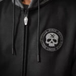 Sweat zippé GREY SKULL