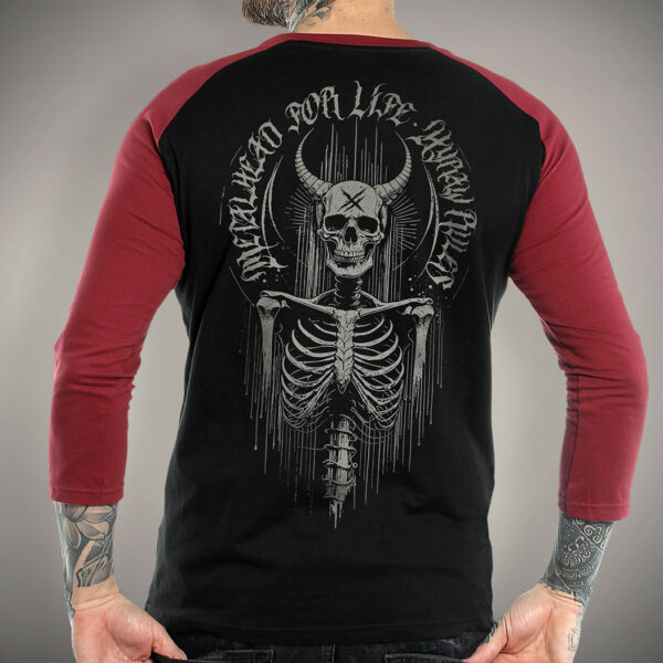 T-shirt raglan 3/4 HORNED GREY