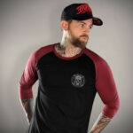 T-shirt raglan 3/4 HORNED GREY