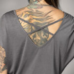T-shirt femme BLUE ENGRAVED