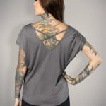 T-shirt femme BLUE ENGRAVED