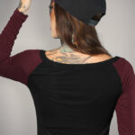 T-shirt femme LS RED BAT
